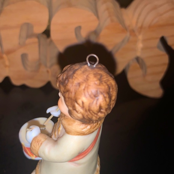 Vintage 1986 3”1/2 SCHMID DRUMMER BOY Bisque Figurine By...